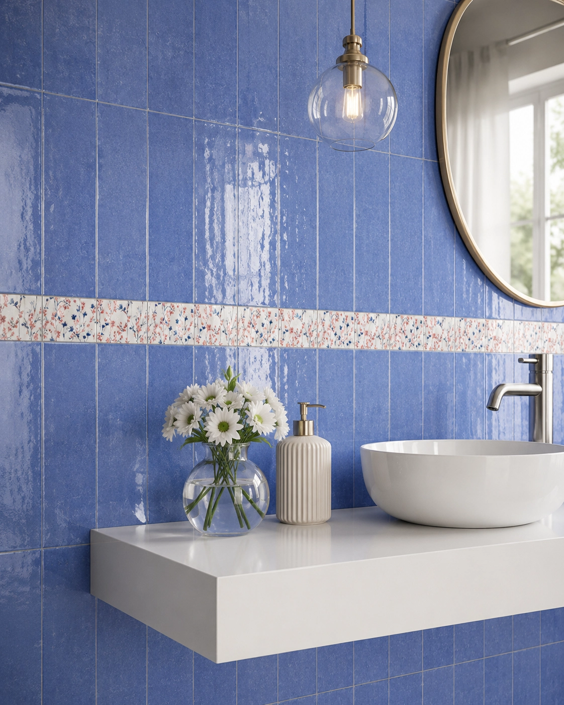 Azulejo Sonora Azul para baño y paredes interiores
