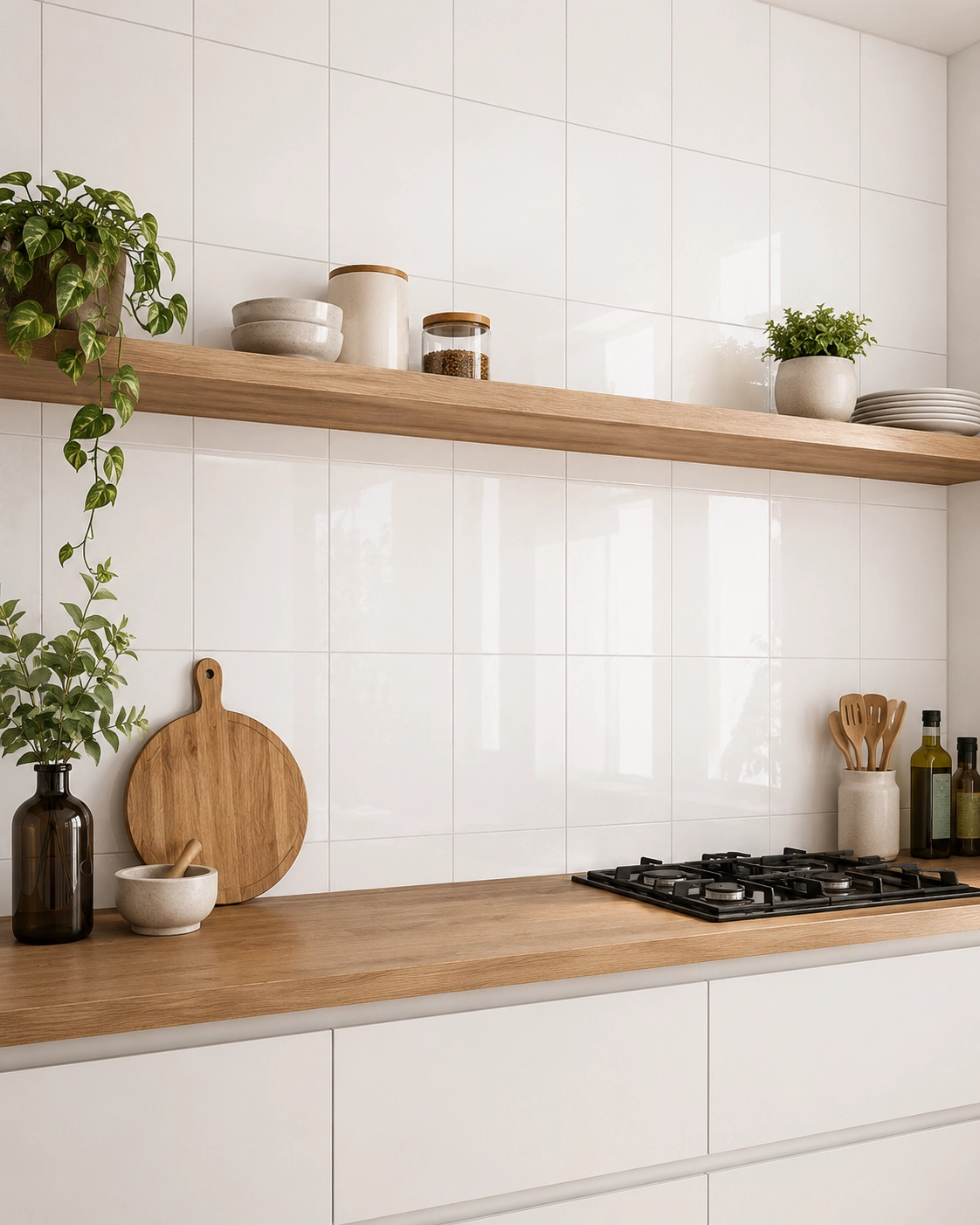 Azulejo Palenque Blanco para baño cocina y paredes interiores