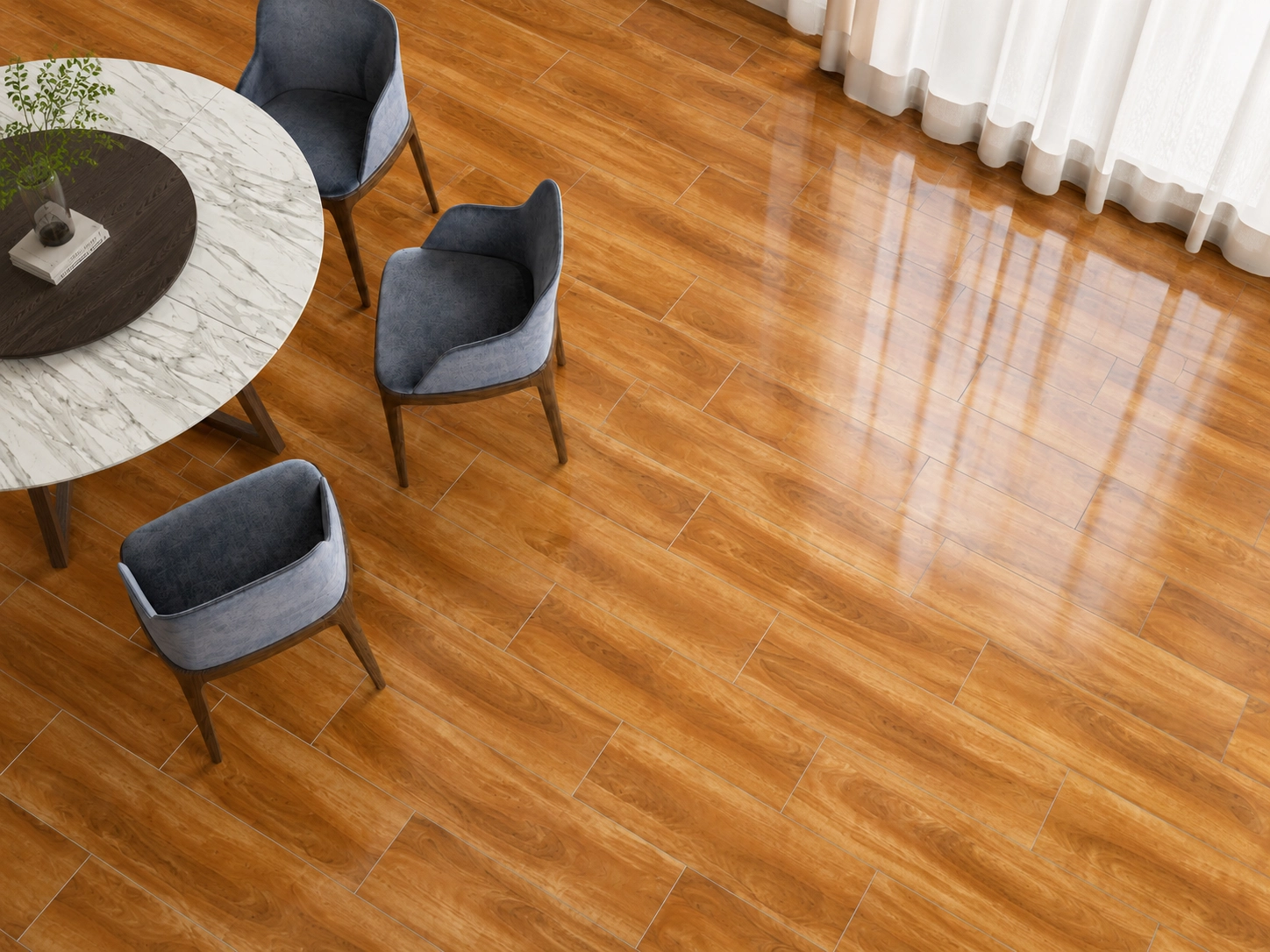 Cerámica tipo madera Olinda Roble para interiores modernos