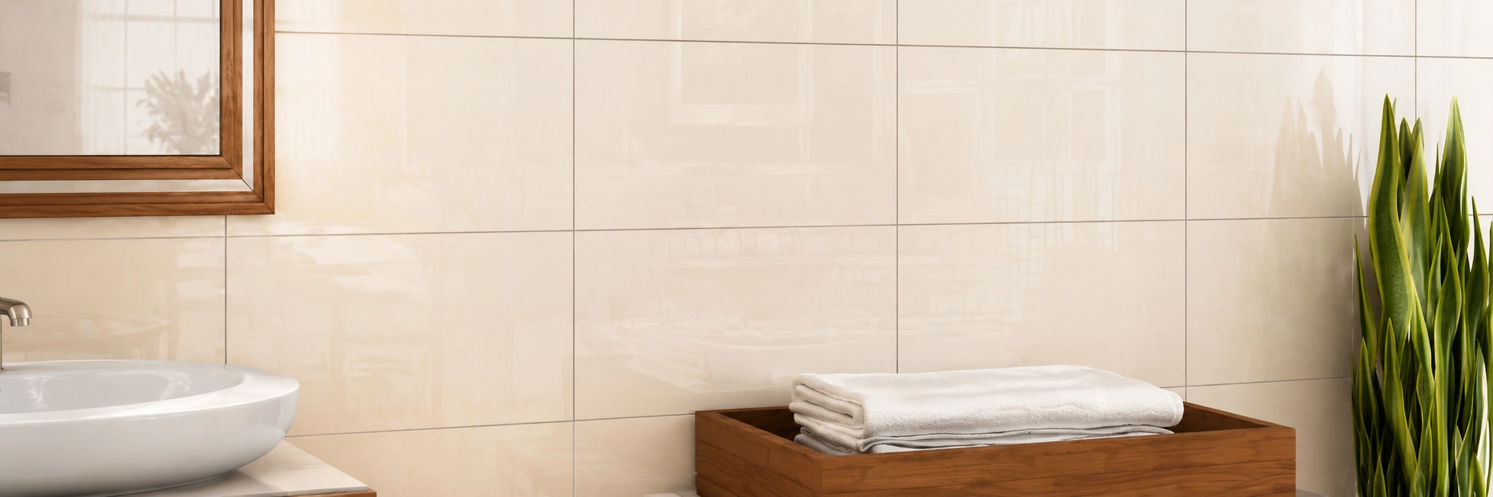 Azulejo Palenque Beige 20x31 cm para baños cocinas y paredes interiores