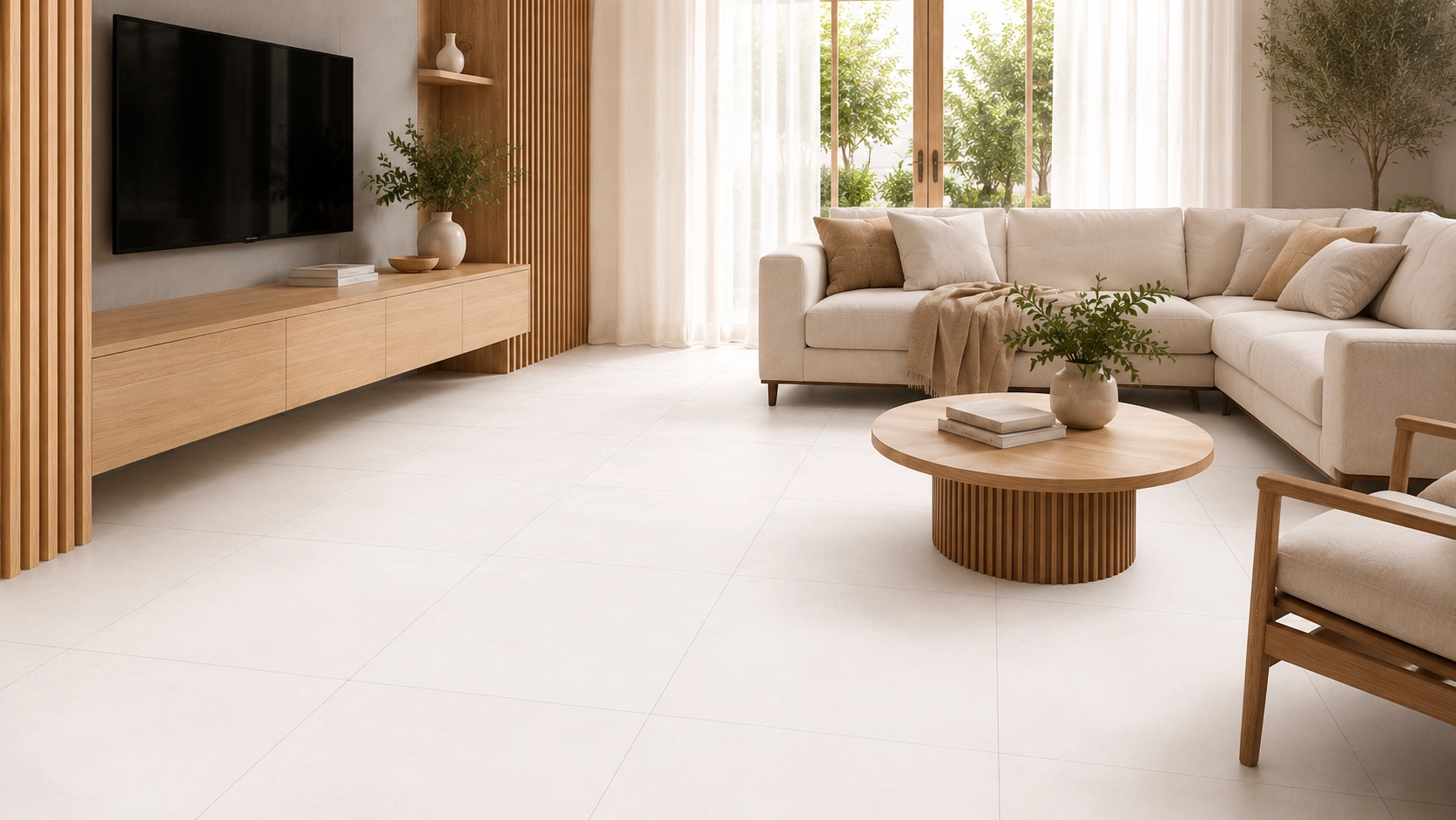 Cerámica Viterra System Perla estilo minimalista claro