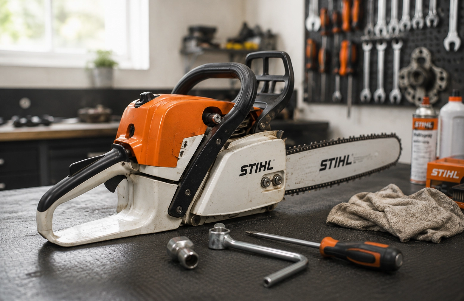 Equipo STIHL para servicio técnico en Ferretería Vásquez