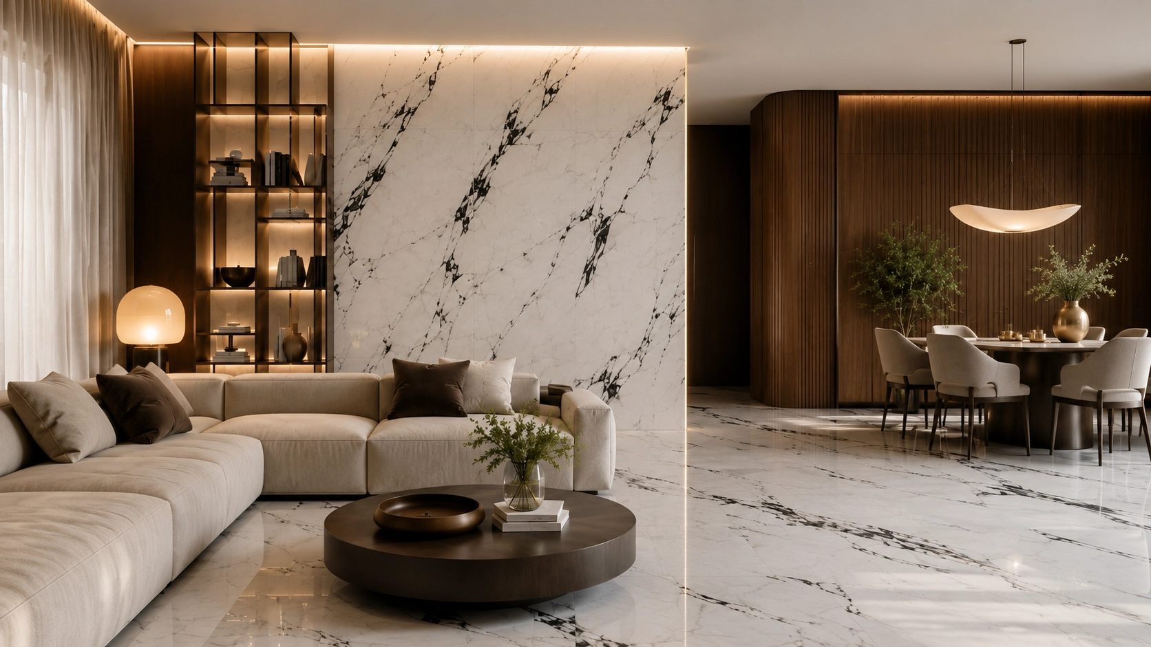 Cerámica Viterra Singapur Negro marmoleado elegante
